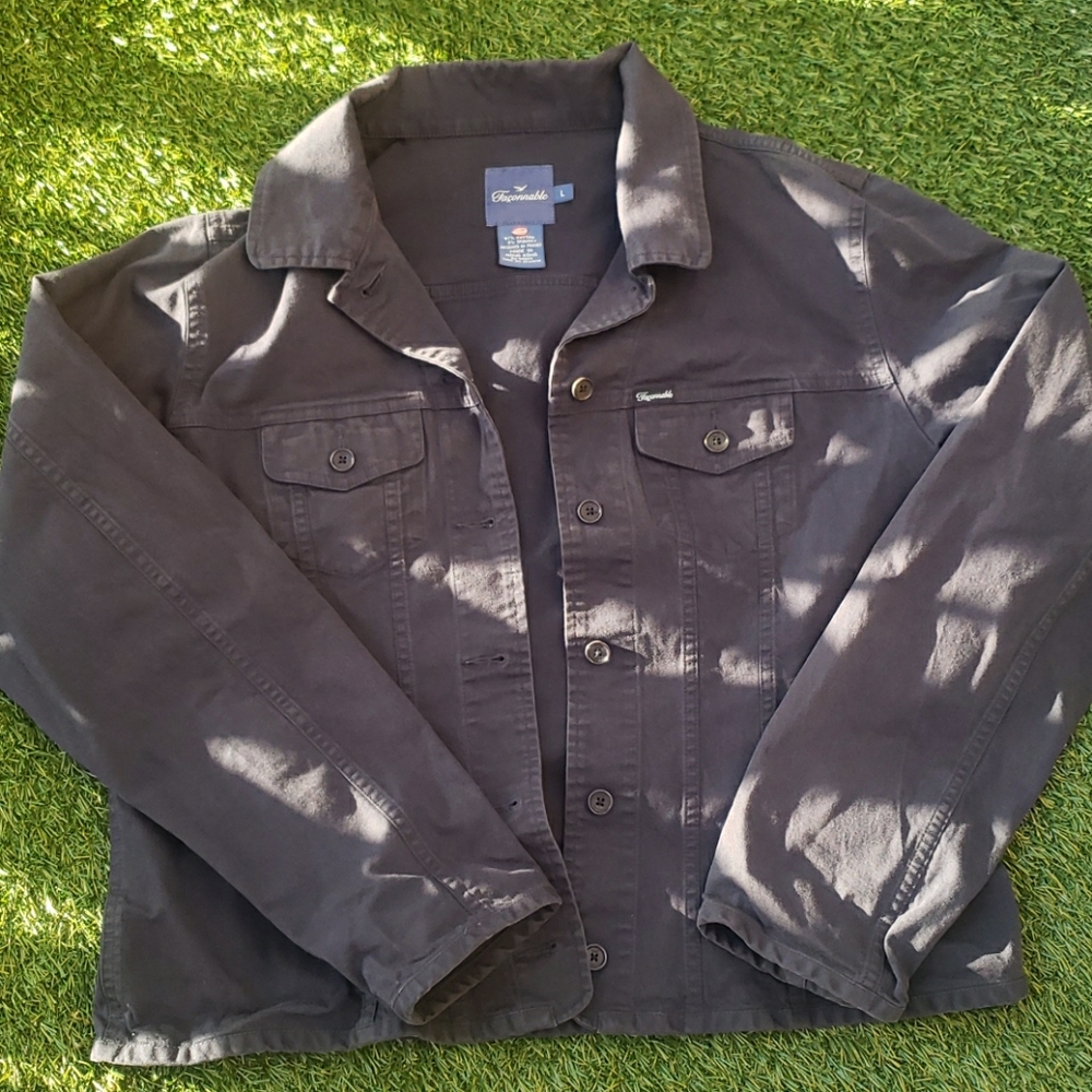 Blue Cotton Lightweight Coat